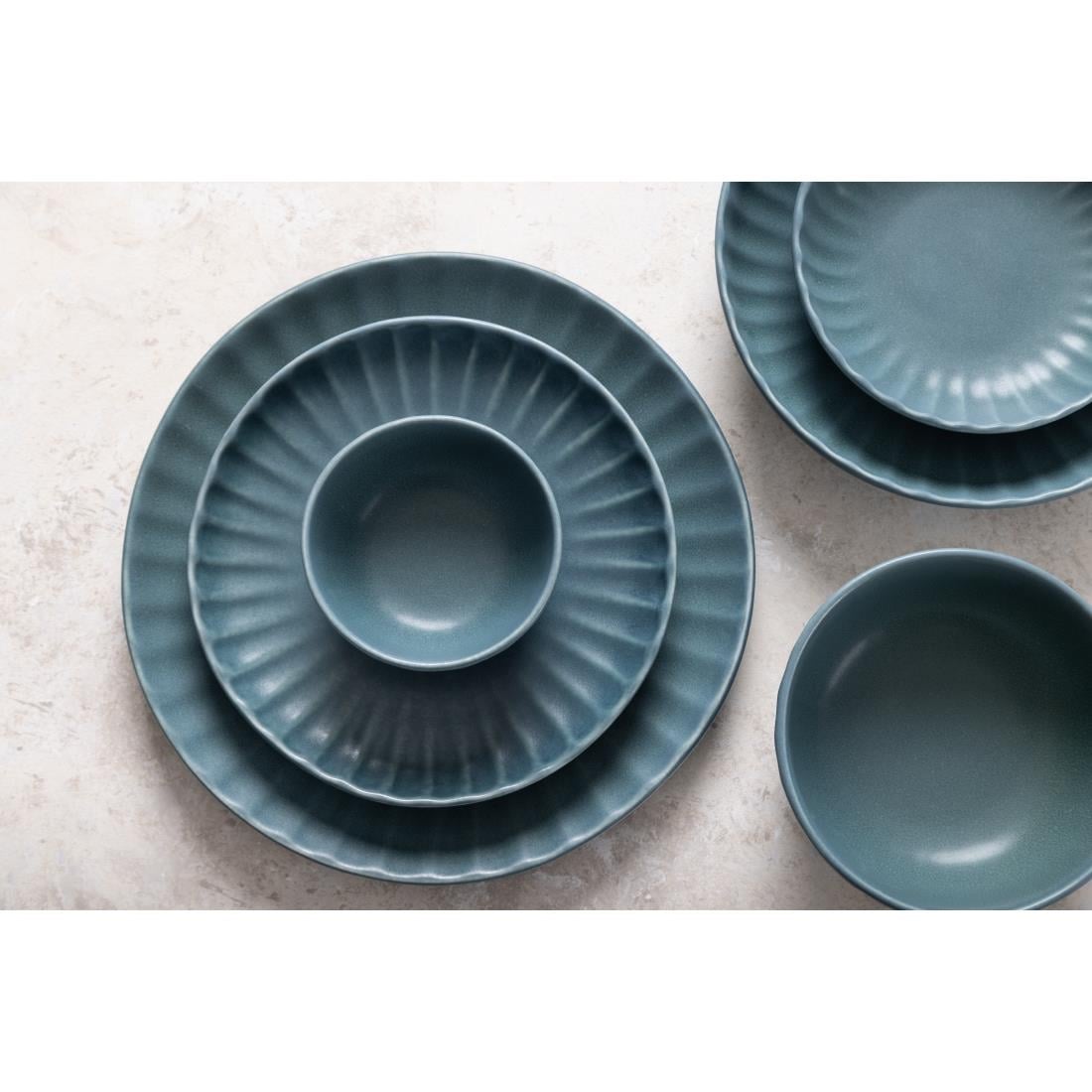 Assiettes plates Olympia Corallite vertes 205 mm (lot de 6) — FU207