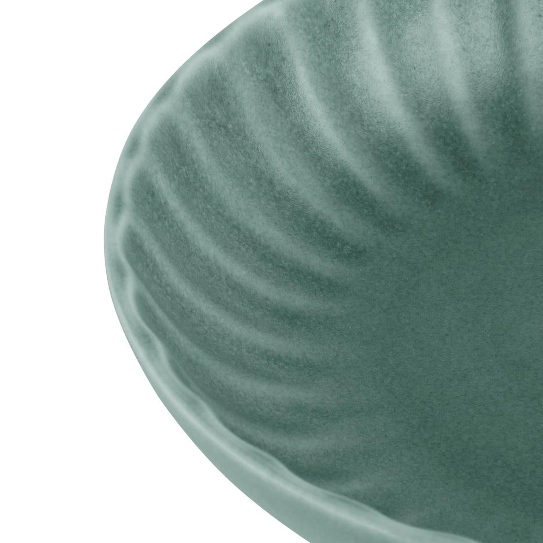 Assiettes calottes Olympia Corallite vertes 160x40mm (lot de 6) — FU211