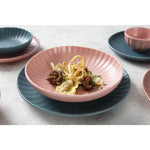 Assiettes plates Olympia Corallite vertes 280 mm (lot de 6) — FU206