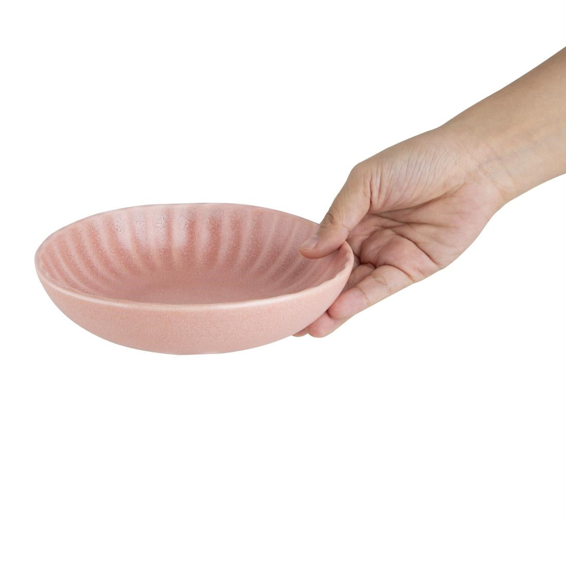 Assiettes calottes Olympia Corallite pêche 160x40mm (lot de 6) — FU217