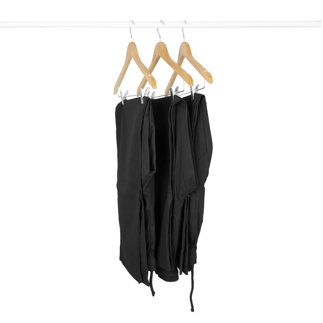 Cintres en bois avec pinces pantalon Bolero (lot de 10) — FU396