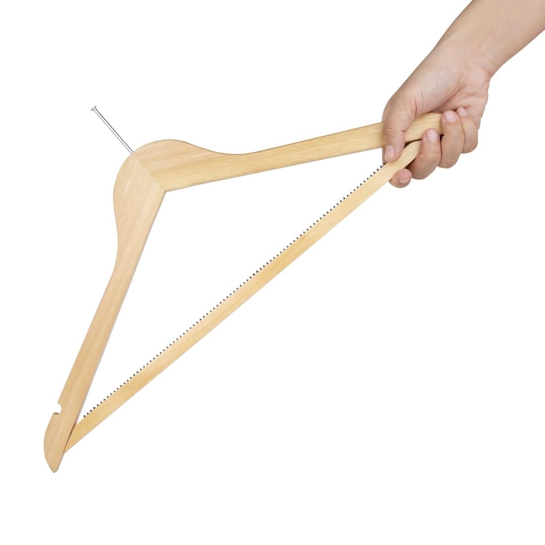 Cintres antivol en bois Bolero (lot de 10) — FU398