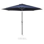 Parasol rond Bolero Seville 3m bleu marine — FU504