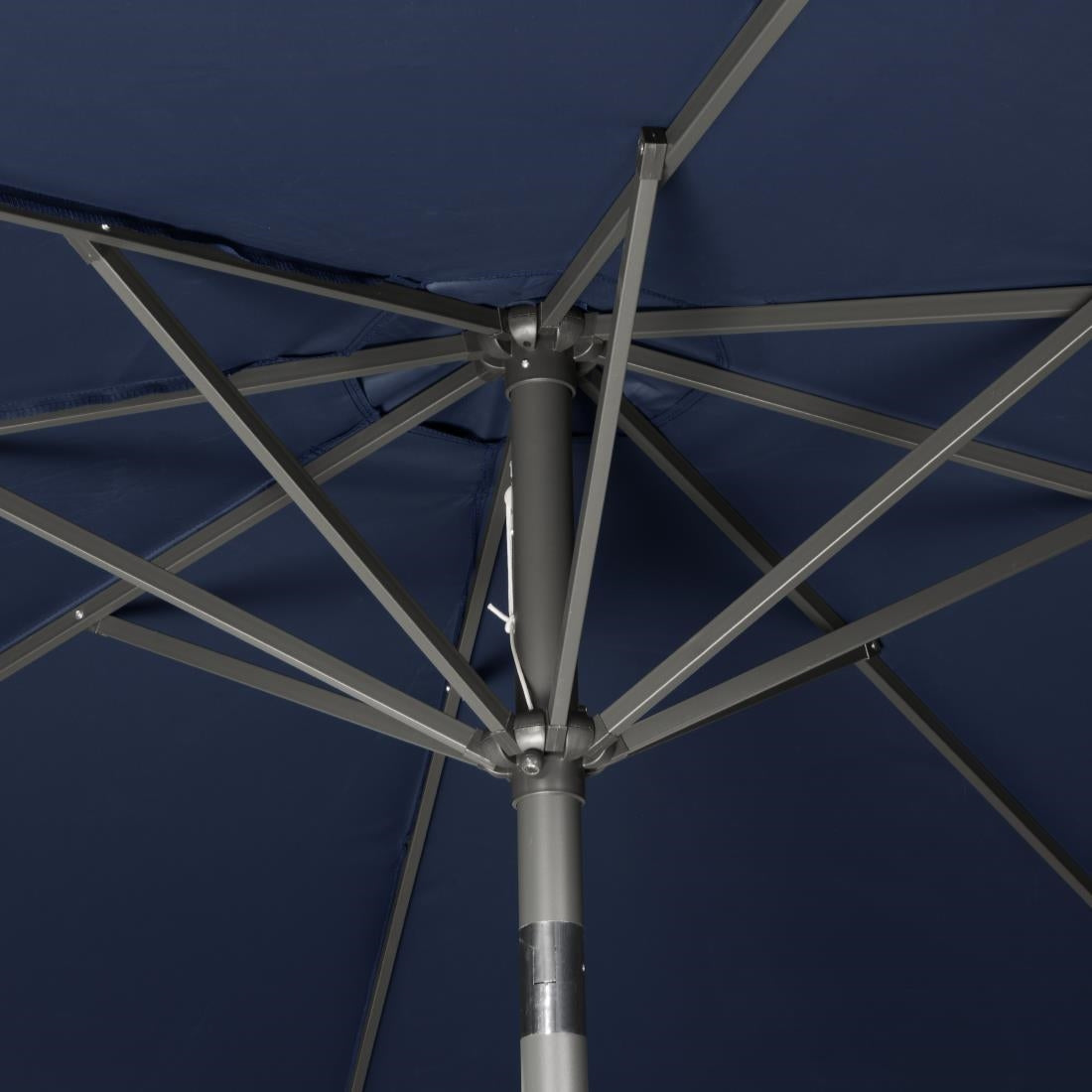 Parasol rond Bolero Seville 3m bleu marine — FU504