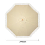 Parasol rond à rayures Bolero Sicile 2,5m — FU508