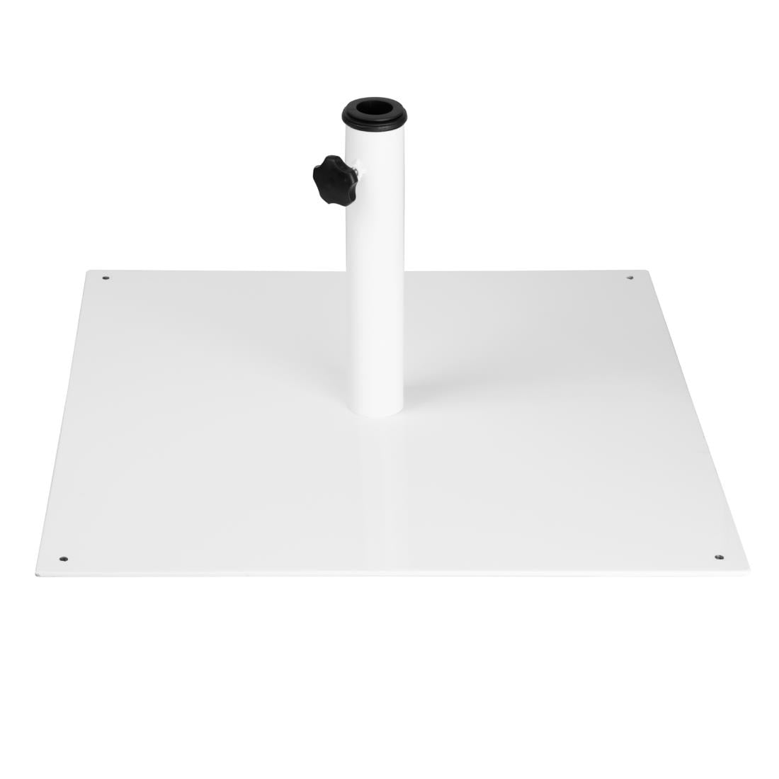 Pied de parasol plat en métal Bolero blanc 18kg — FU510