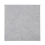 Plateau de table extérieur carré en verre trempé Bolero effet pierre gris clair bord blanc 700 mm — FU514
