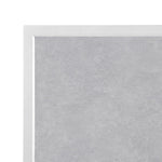 Plateau de table extérieur carré en verre trempé Bolero effet pierre gris clair bord blanc 700 mm — FU514