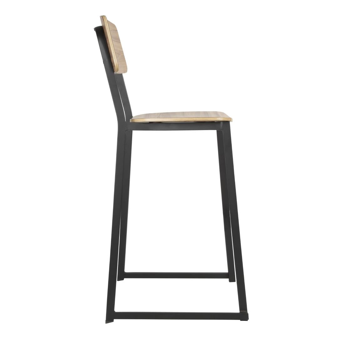 Tabourets hauts d'intérieur en bois Bolero Beaufort (lot de 2) — FU525