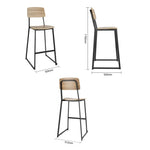Tabourets hauts d'intérieur en bois Bolero Beaufort (lot de 2) — FU525