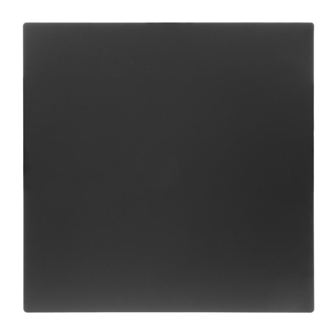 Plateau de table d'extérieur carré noir mat Bolero 700 mm — FU530