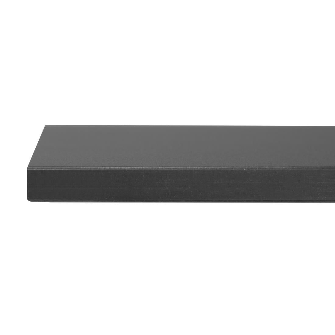 Plateau de table d'extérieur carré noir mat Bolero 700 mm — FU530