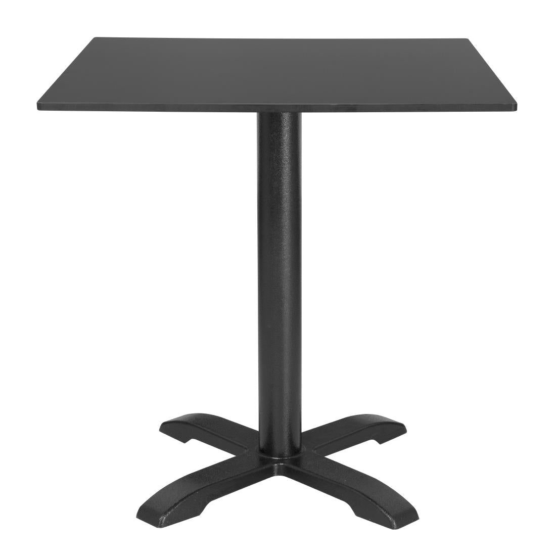 Plateau de table d'extérieur carré noir mat Bolero 700 mm — FU530