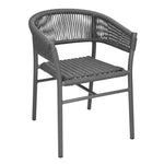 Fauteuils en corde grise tressée Bolero Florence (lot de 2) — FU533