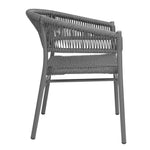 Fauteuils en corde grise tressée Bolero Florence (lot de 2) — FU533