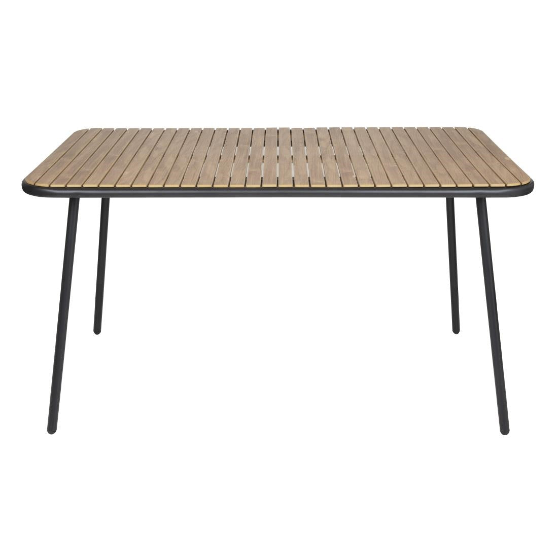 Table rectangulaire effet bois Bolero Santorini 1400mm — FU536