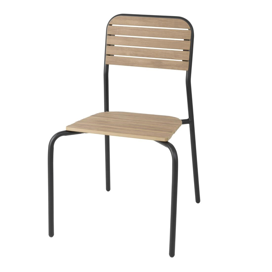 Chaises d'extérieur effet bois Bolero Santorini (lot de 4) — FU537