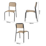 Chaises d'extérieur effet bois Bolero Santorini (lot de 4) — FU537