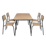 Chaises d'extérieur effet bois Bolero Santorini (lot de 4) — FU537