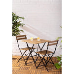 Table de terrasse carrée Bolero Perth effet bois — FU538