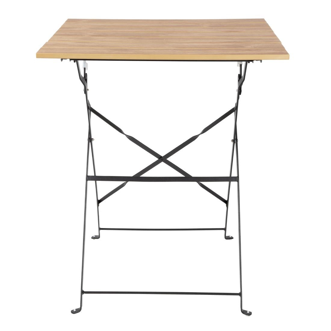 Table de terrasse carrée Bolero Perth effet bois — FU538