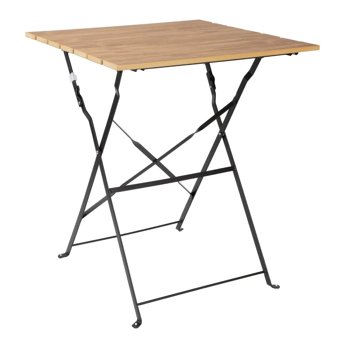 Table de terrasse carrée Bolero Perth effet bois — FU538