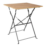 Table de terrasse carrée Bolero Perth effet bois — FU538