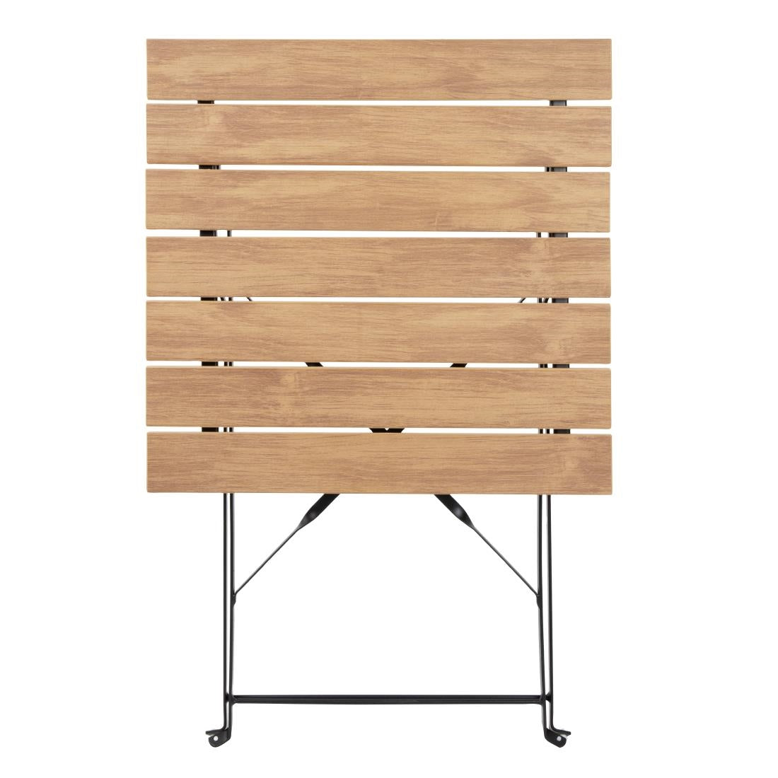 Table de terrasse carrée Bolero Perth effet bois — FU538
