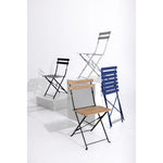 Chaises de terrasse pliantes Bolero Perth bleu marine foncé (lot de 2) — FU541