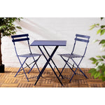Table de terrasse carrée Bolero Perth bleu marine foncé — FU540