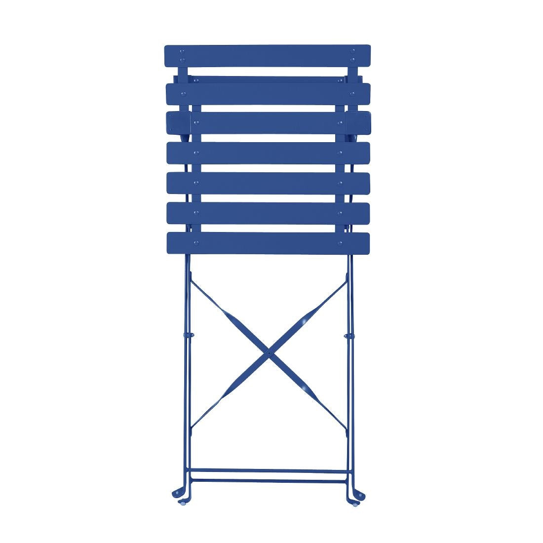 Chaises de terrasse pliantes Bolero Perth bleu marine foncé (lot de 2) — FU541