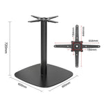 Pied de table en fonte Bolero noir 720x600mm — FU547