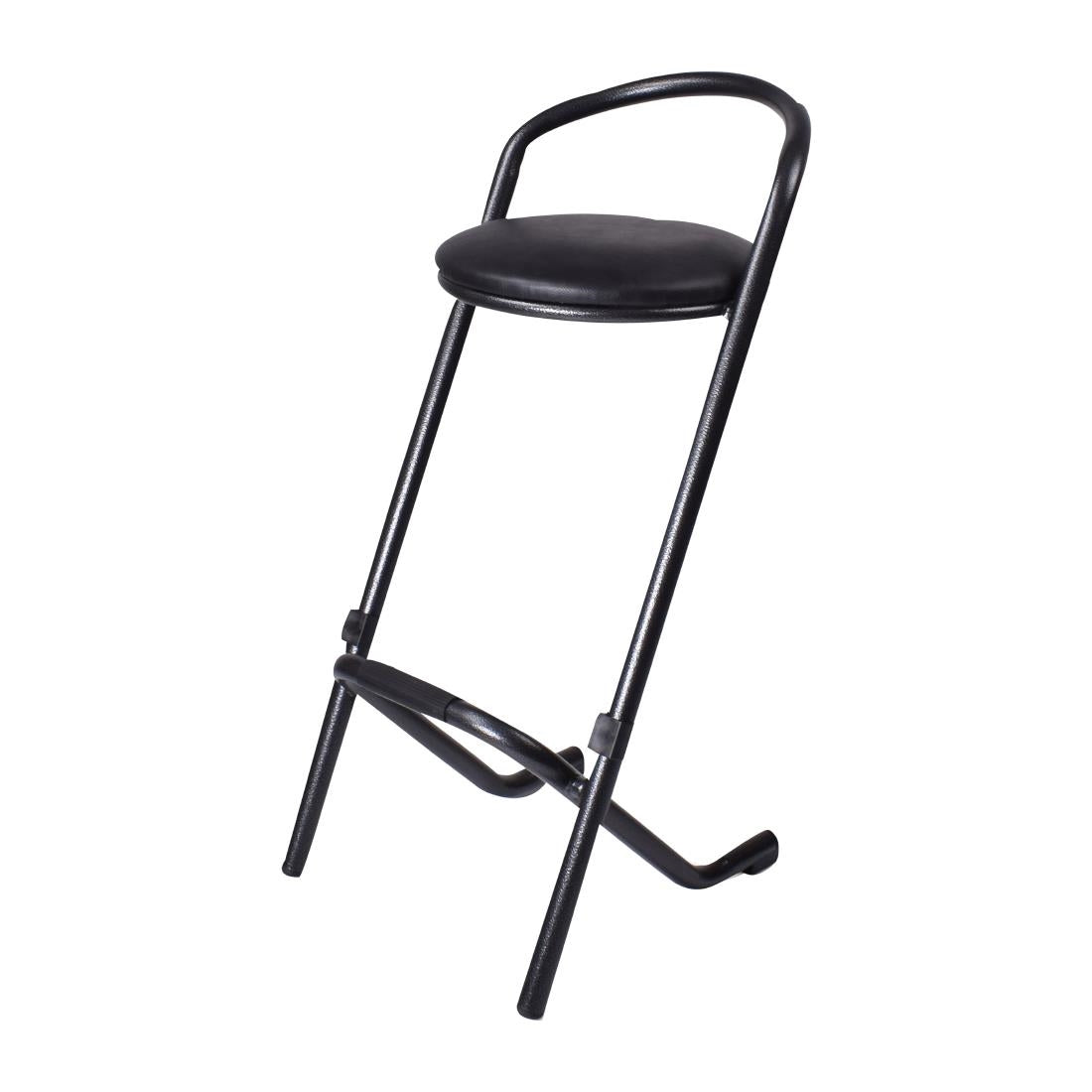 Tabourets hauts d'intérieur empilables Utrecht gris (lot de 2) — FW579