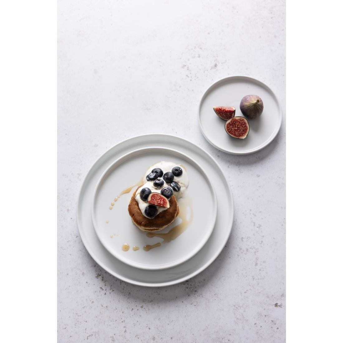Assiettes plates rondes Olympia Whiteware 268mm (lot de 4) — FW814