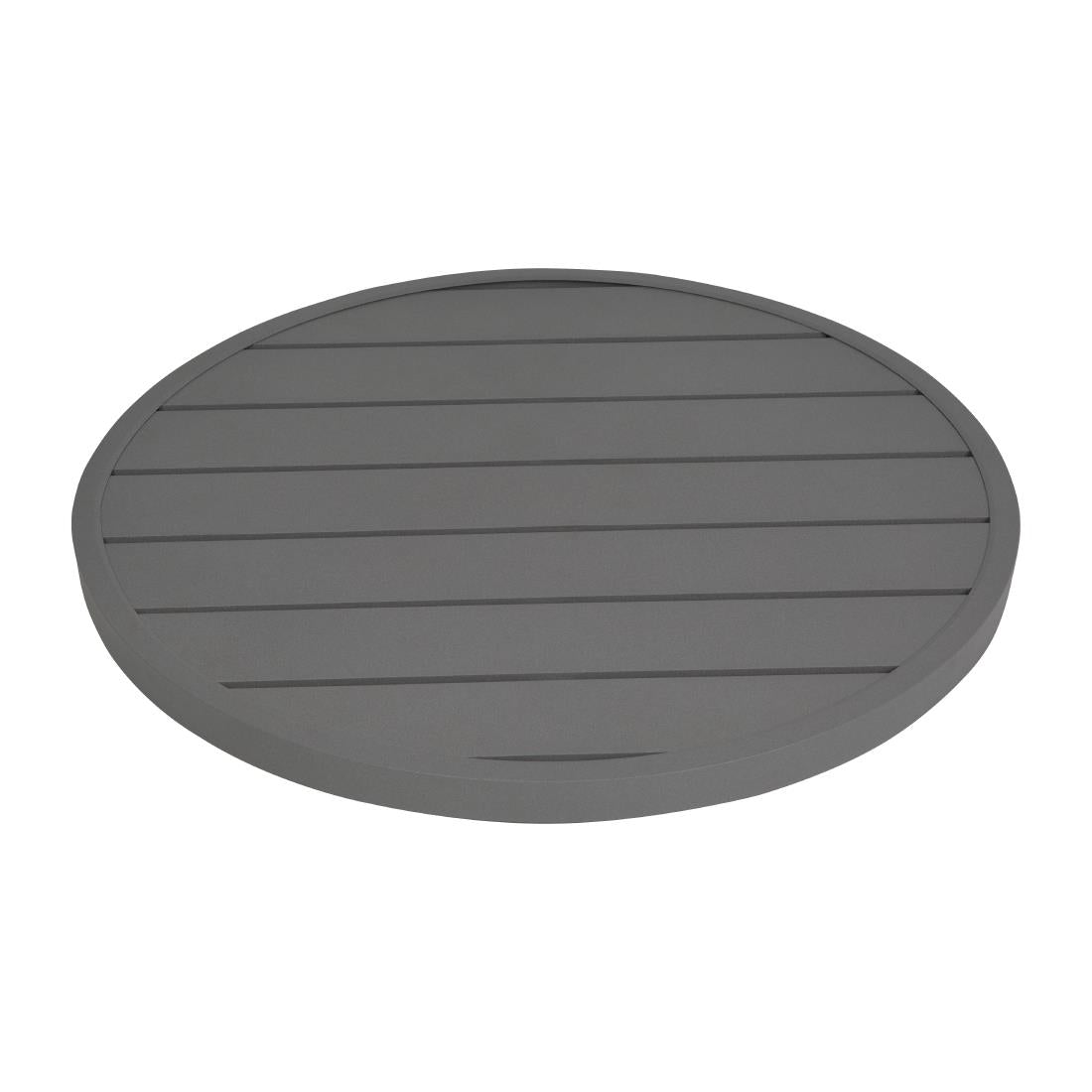 Plateau de table rond en aluminium Bolero gris foncé 580 mm — FX037