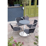 Plateau de table rond en aluminium Bolero gris foncé 580 mm — FX037