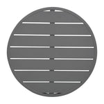 Plateau de table rond en aluminium Bolero gris foncé 580 mm — FX037