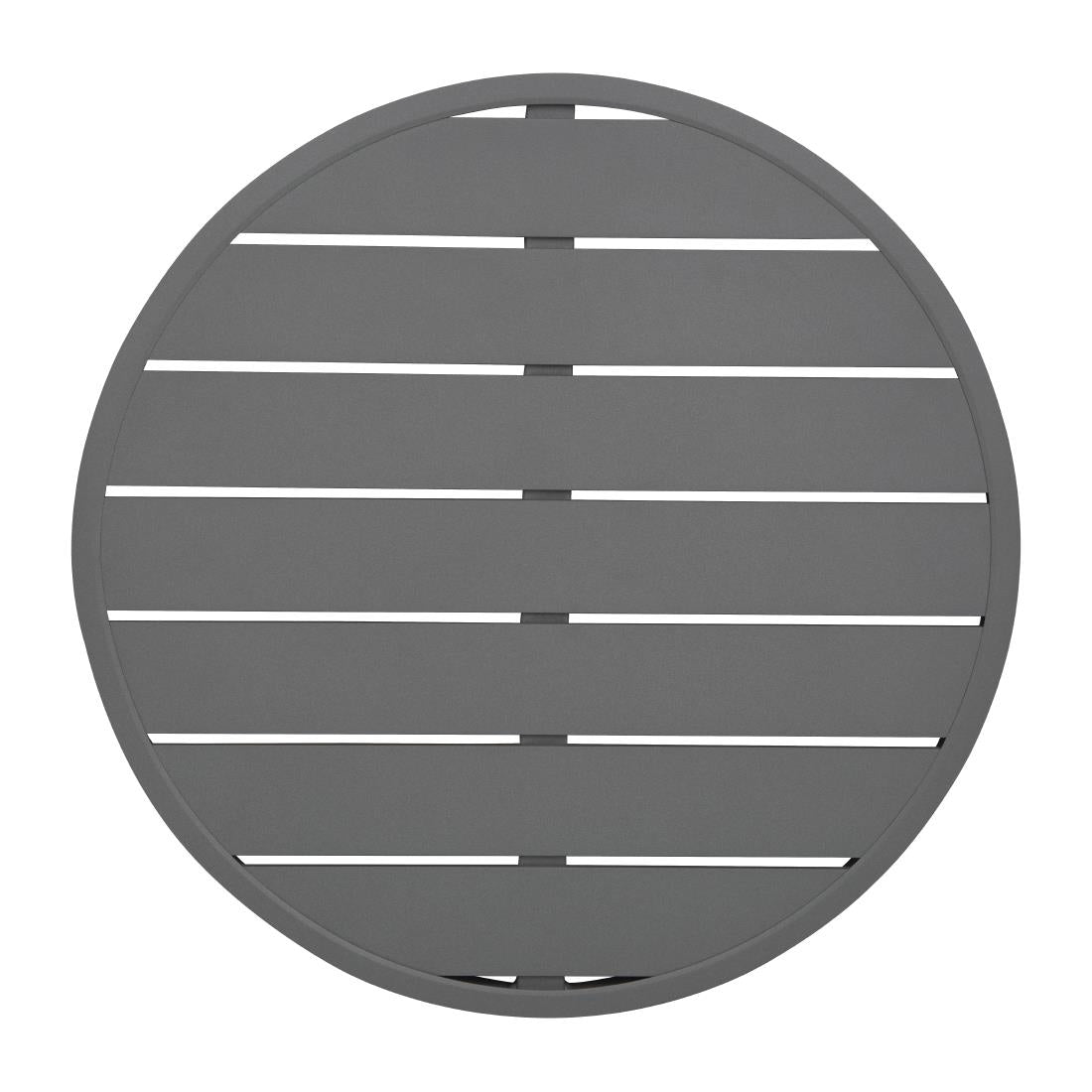 Plateau de table rond en aluminium Bolero gris foncé 580 mm — FX037