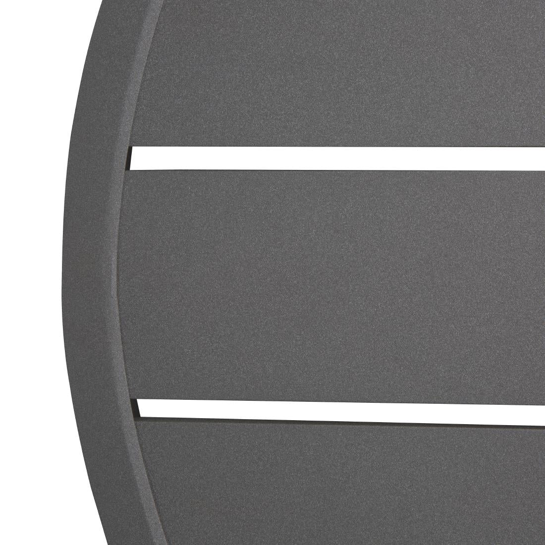 Plateau de table rond en aluminium Bolero gris foncé 580 mm — FX037