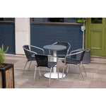 Plateau de table rond en aluminium Bolero gris foncé 580 mm — FX037