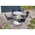 Plateau de table rond en aluminium Bolero gris clair 580 mm — FX038