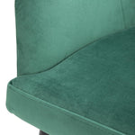 Chaises en velours Bolero Lia vertes (lot de 2) — FX070