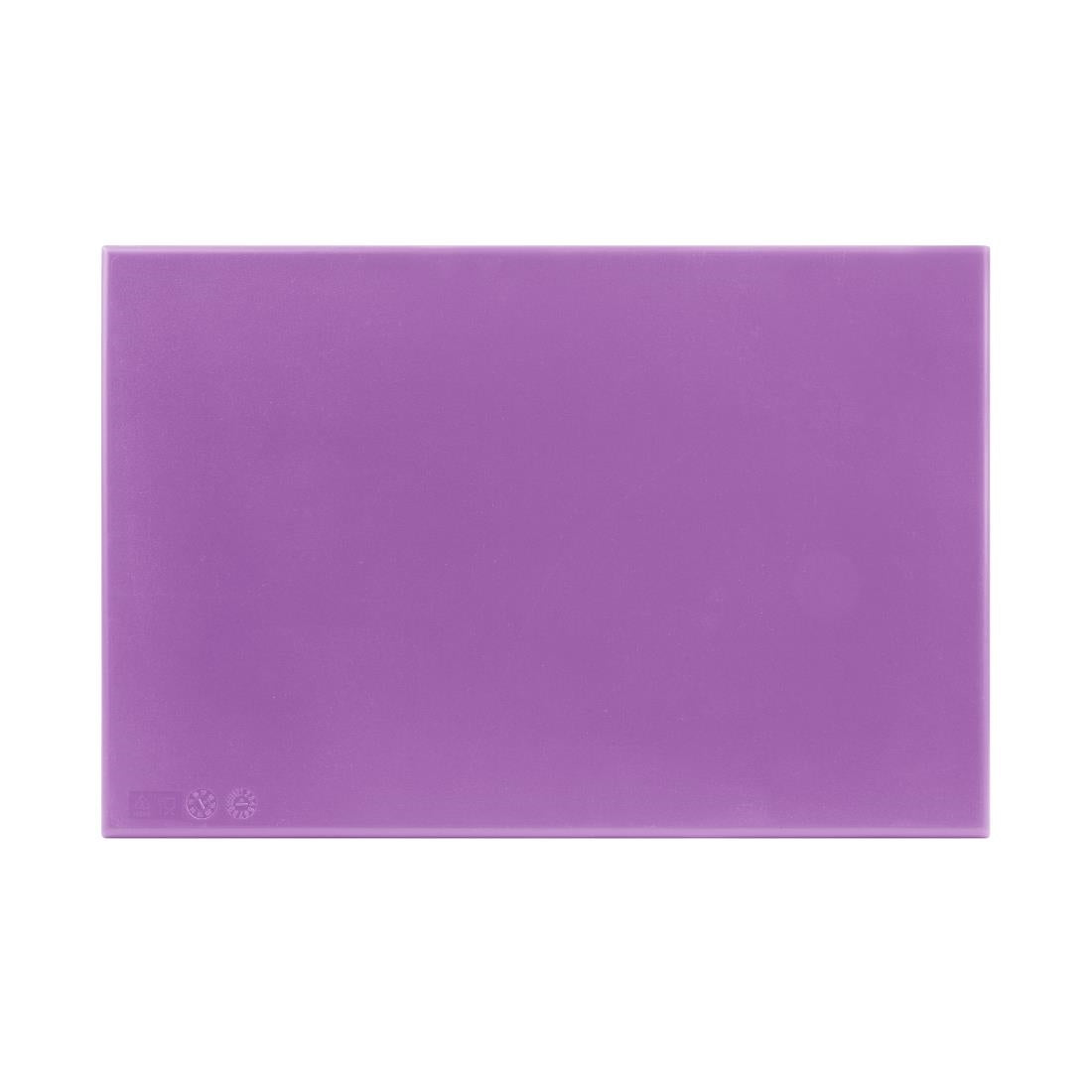 Planche à découper haute densité Hygiplas violette 450x300x25mm — FX102