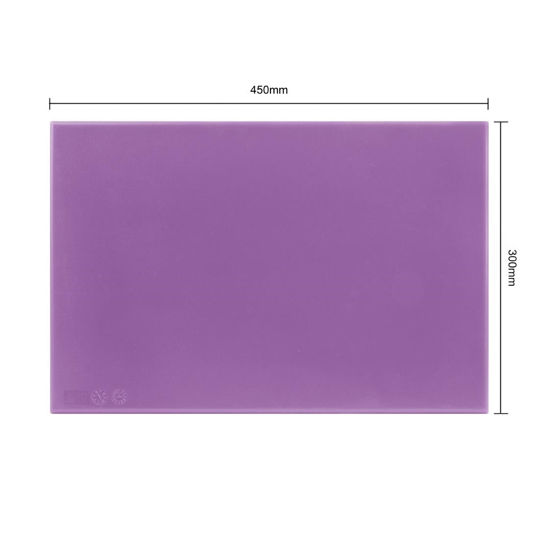 Planche à découper haute densité Hygiplas violette 450x300x25mm — FX102