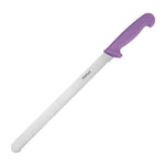Couteau à génoise dentelé Hygiplas violet 30,5cm — FX119