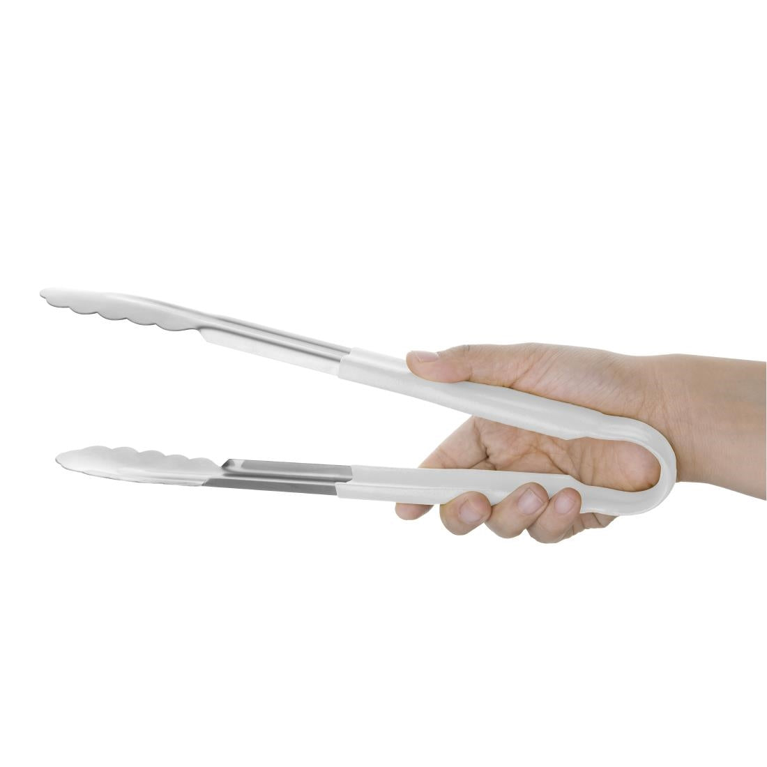 Pince de service code couleur Hygiplas blanche 300 mm — FX130