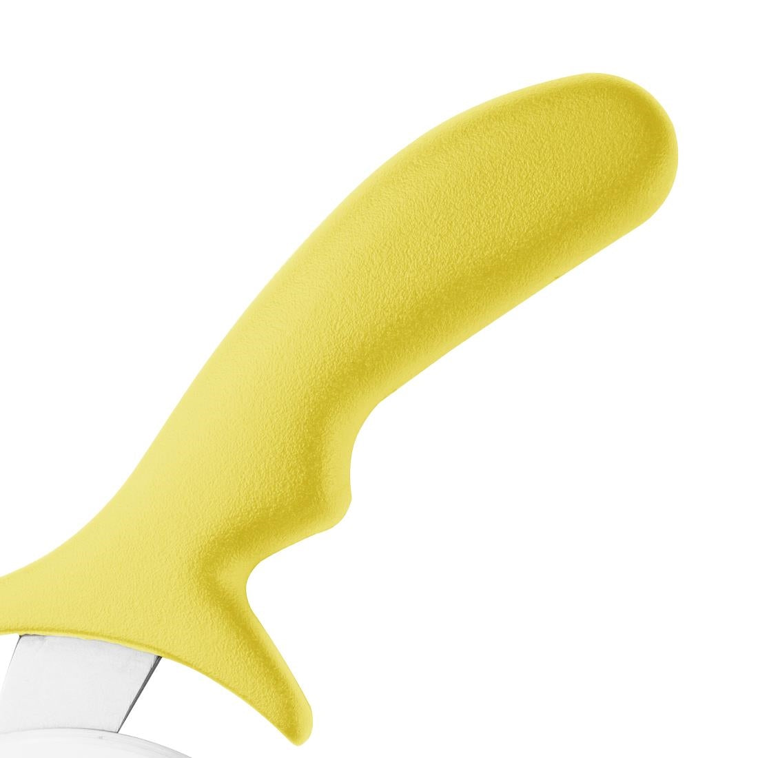 Roulette à pizza Hygiplas jaune 102 mm — FX132
