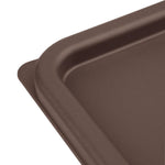 Couvercle moyen carré pour boîte alimentaire Hygiplas marron — FX141