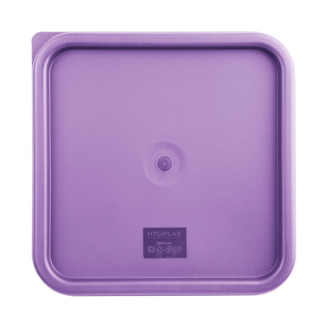 Grand couvercle carré pour boîte alimentaire Hygiplas violet — FX145