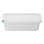 Bacs PP Hygiplas Click GN 1/3 avec couvercles et 7 clips de couleur 100mm 3,6L (lot de 4) — FZ092